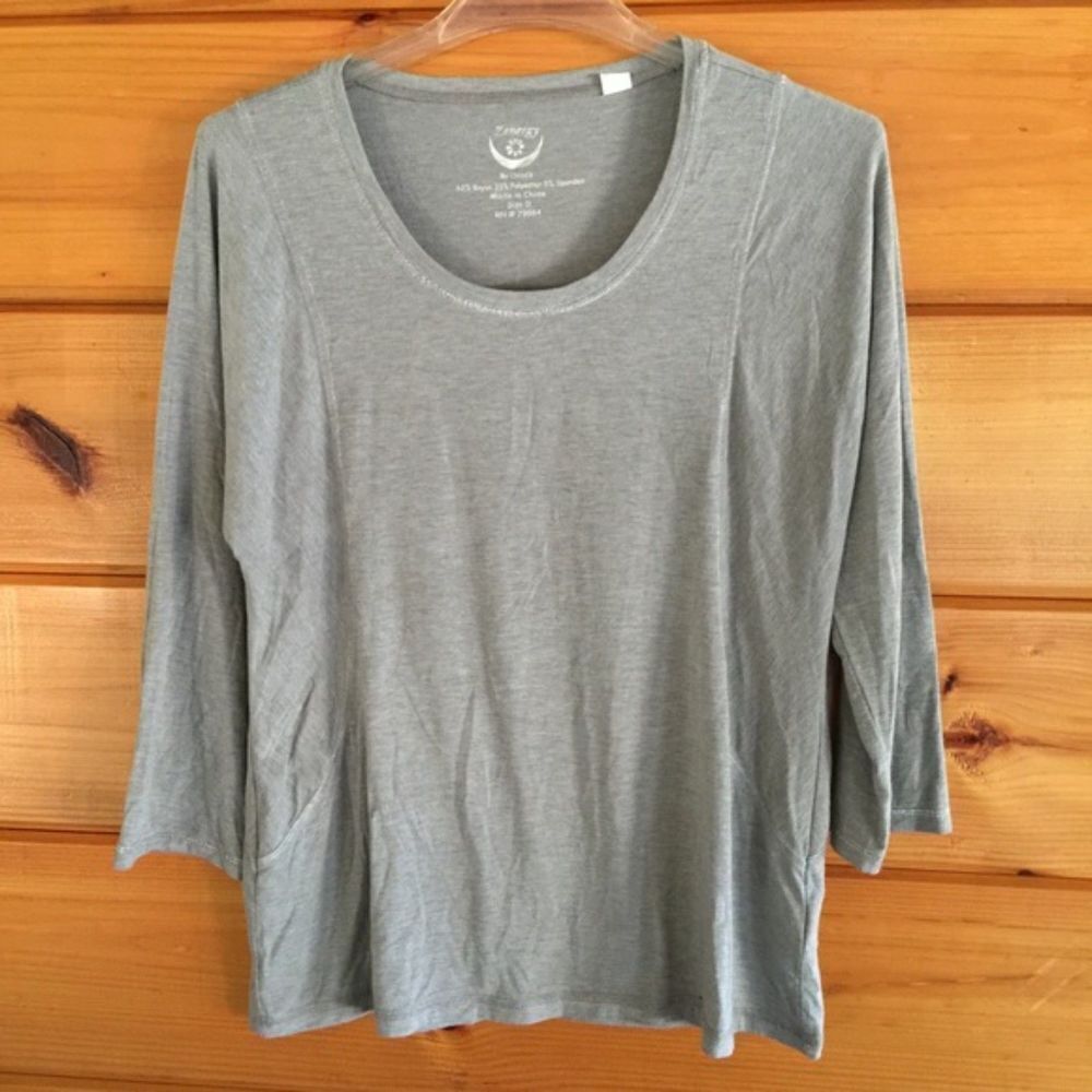 Zenergy By Chico Top, gray with silver threads 0 - Picture 1 of 3